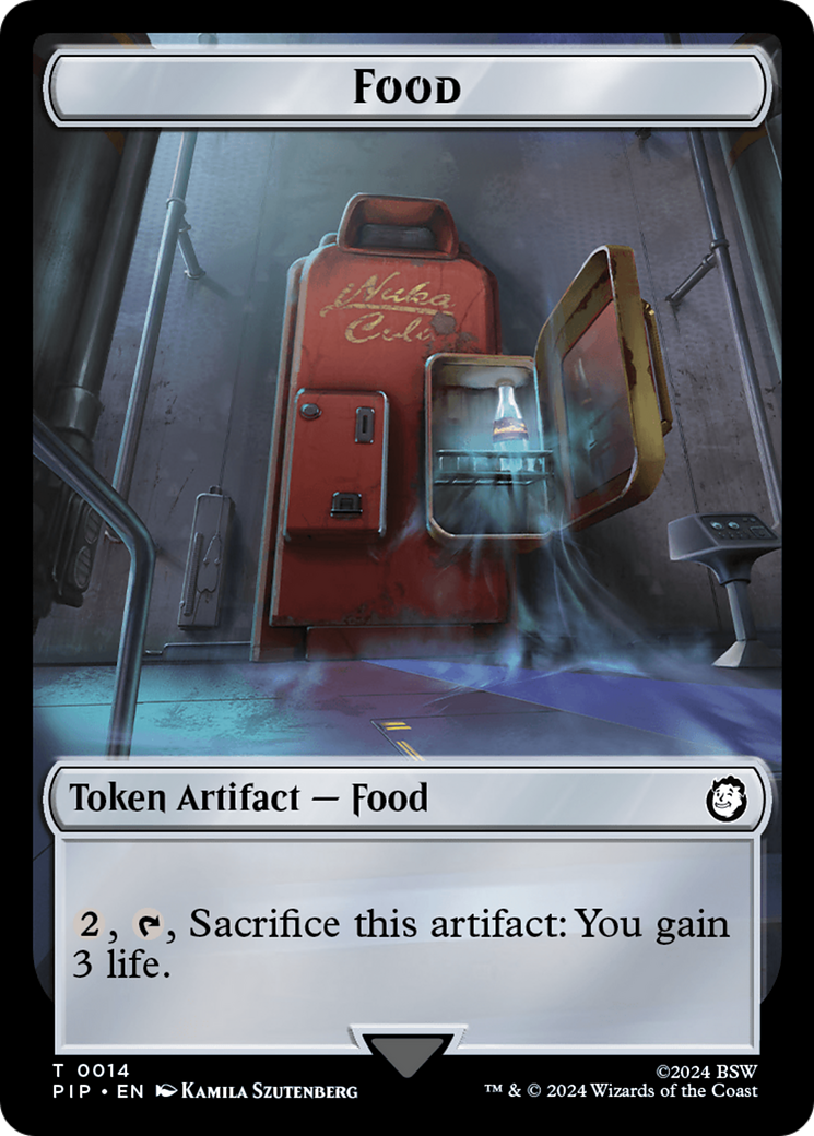 Robot // Food (0014) Double-Sided Token [Fallout Tokens] | Grognard Games