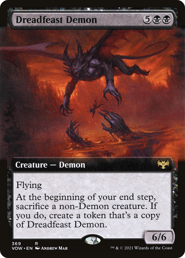 Dreadfeast Demon (Extended) [Innistrad: Crimson Vow] | Grognard Games