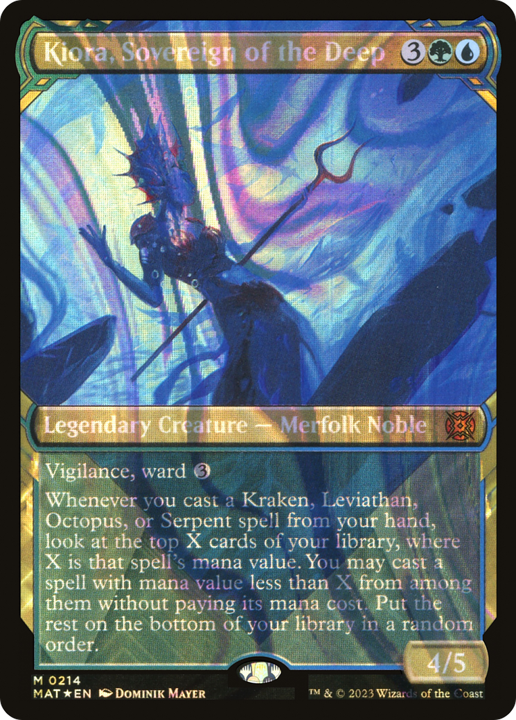 Kiora, Sovereign of the Deep (Showcase Halo Foil) [March of the Machine: The Aftermath] | Grognard Games