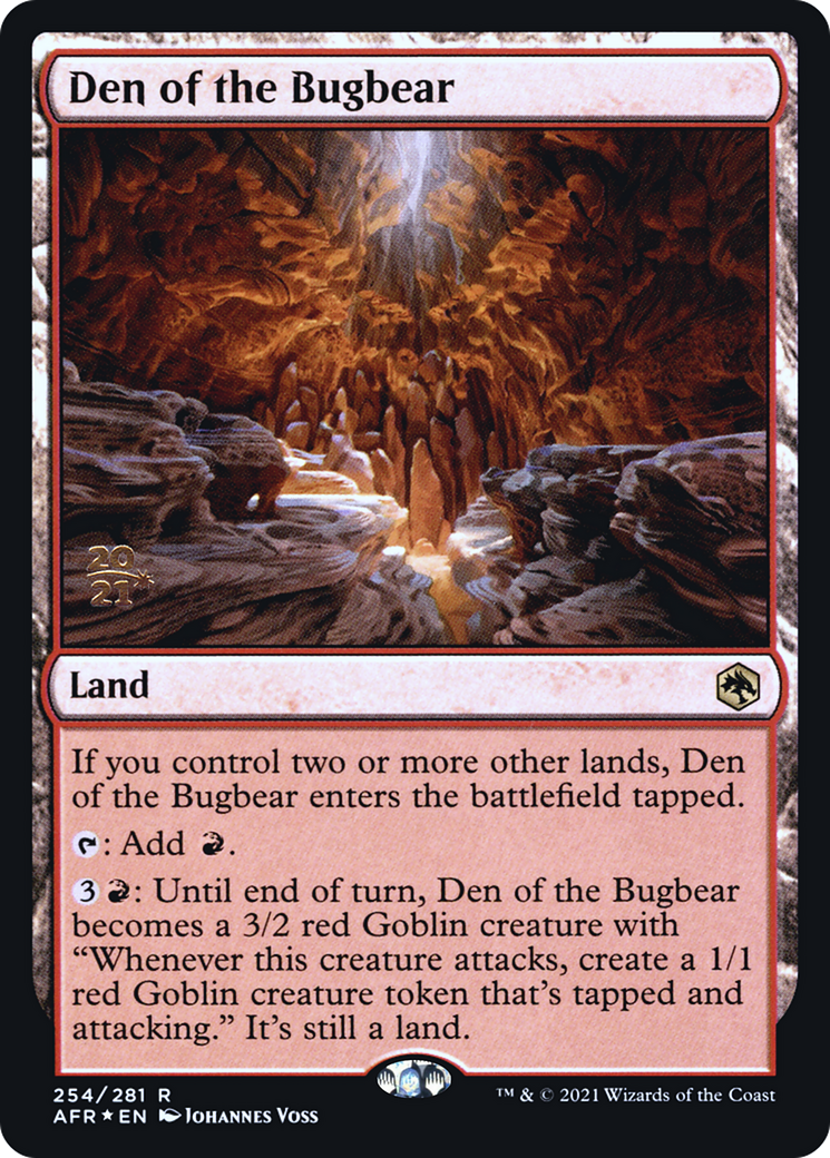 Den of the Bugbear [Dungeons & Dragons: Adventures in the Forgotten Realms Prerelease Promos] | Grognard Games