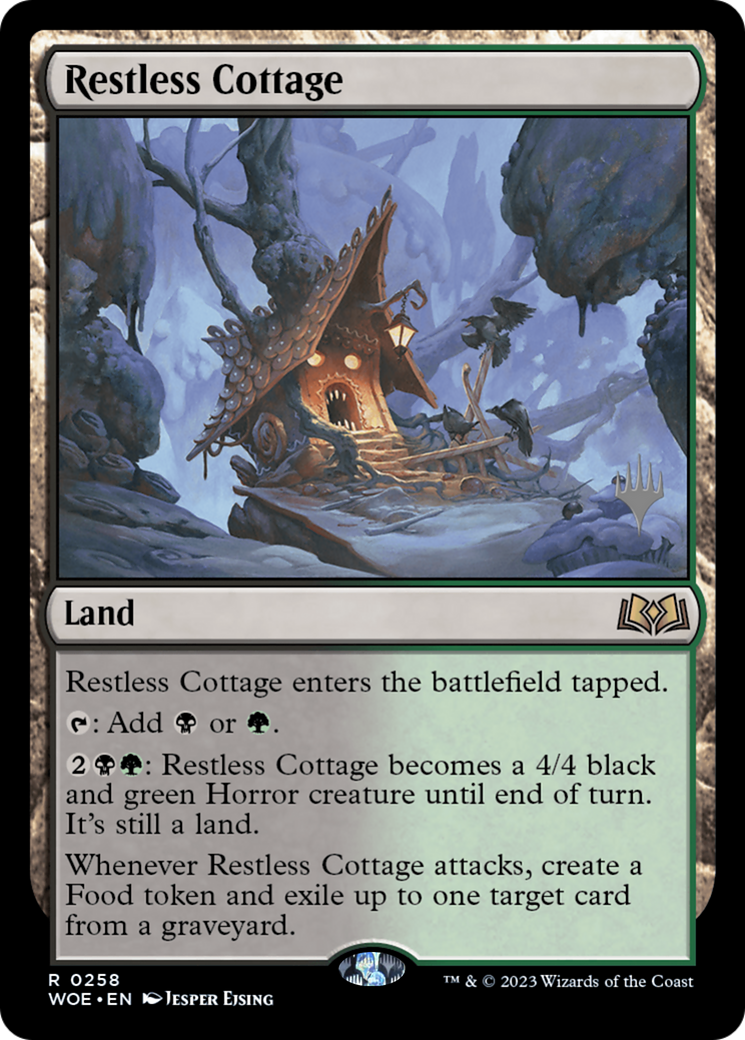 Restless Cottage (PPWOE-258) - Wilds of Eldraine Promos Foil | Grognard Games