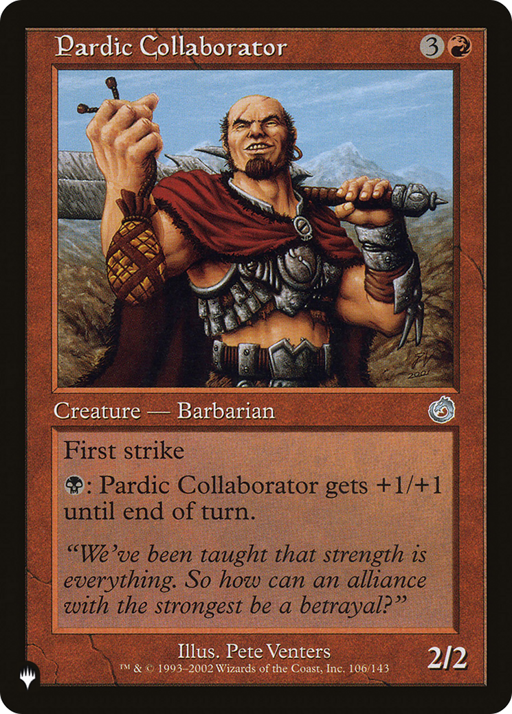 Pardic Collaborator [The List] | Grognard Games