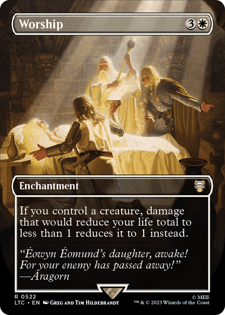 Worship (LTC-522) - Tales of Middle-earth Commander (Borderless) Foil | Grognard Games