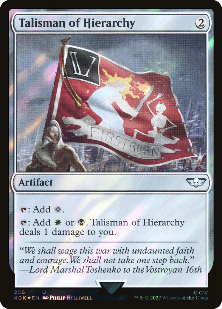 Talisman of Hierarchy (Surge Foil) [Universes Beyond: Warhammer 40,000] | Grognard Games