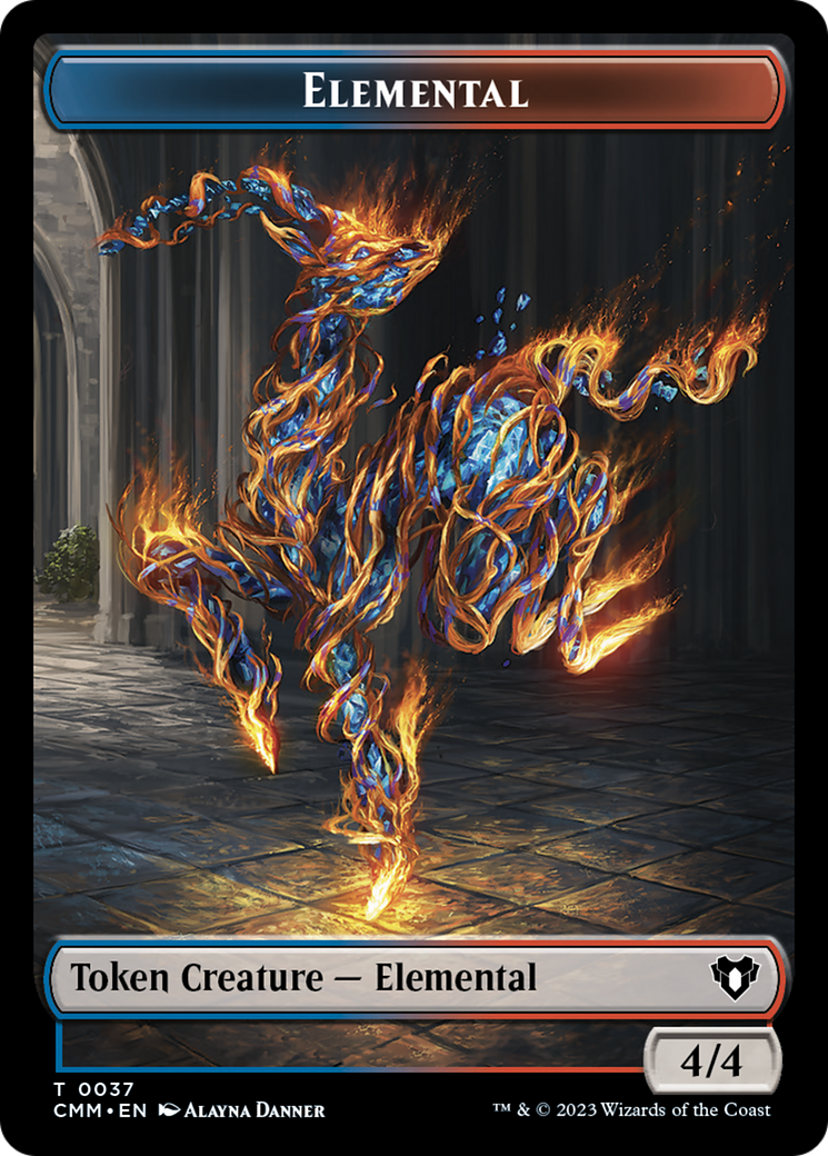 Elemental Token (37) [Commander Masters Tokens] | Grognard Games