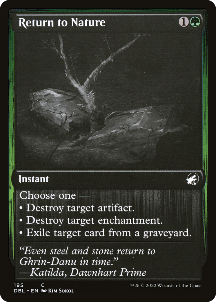 Return to Nature (DBL-195) - Innistrad: Double Feature | Grognard Games