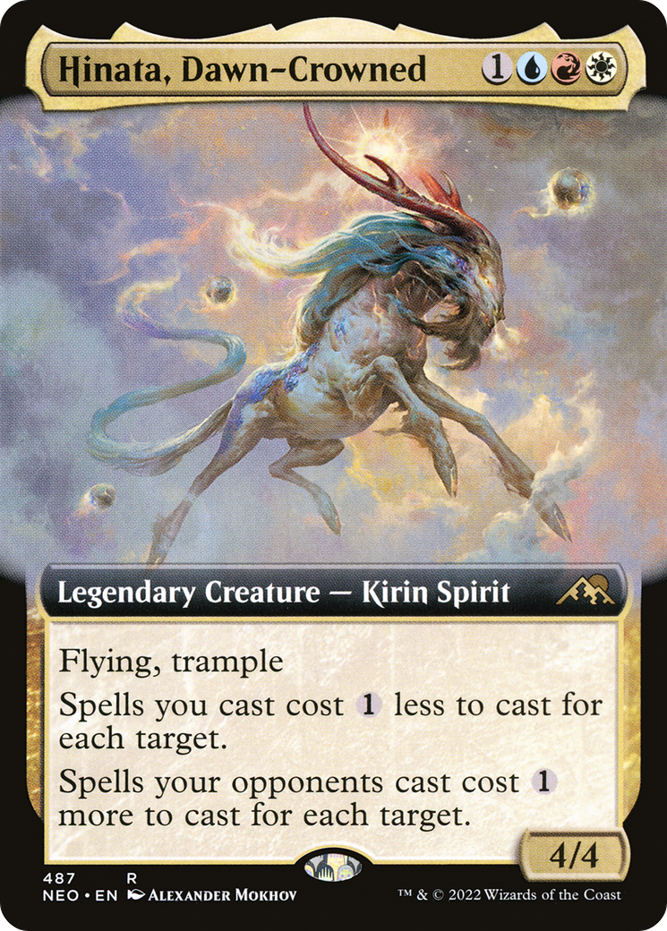Hinata, Dawn-Crowned (Extended Art) [Kamigawa: Neon Dynasty] | Grognard Games