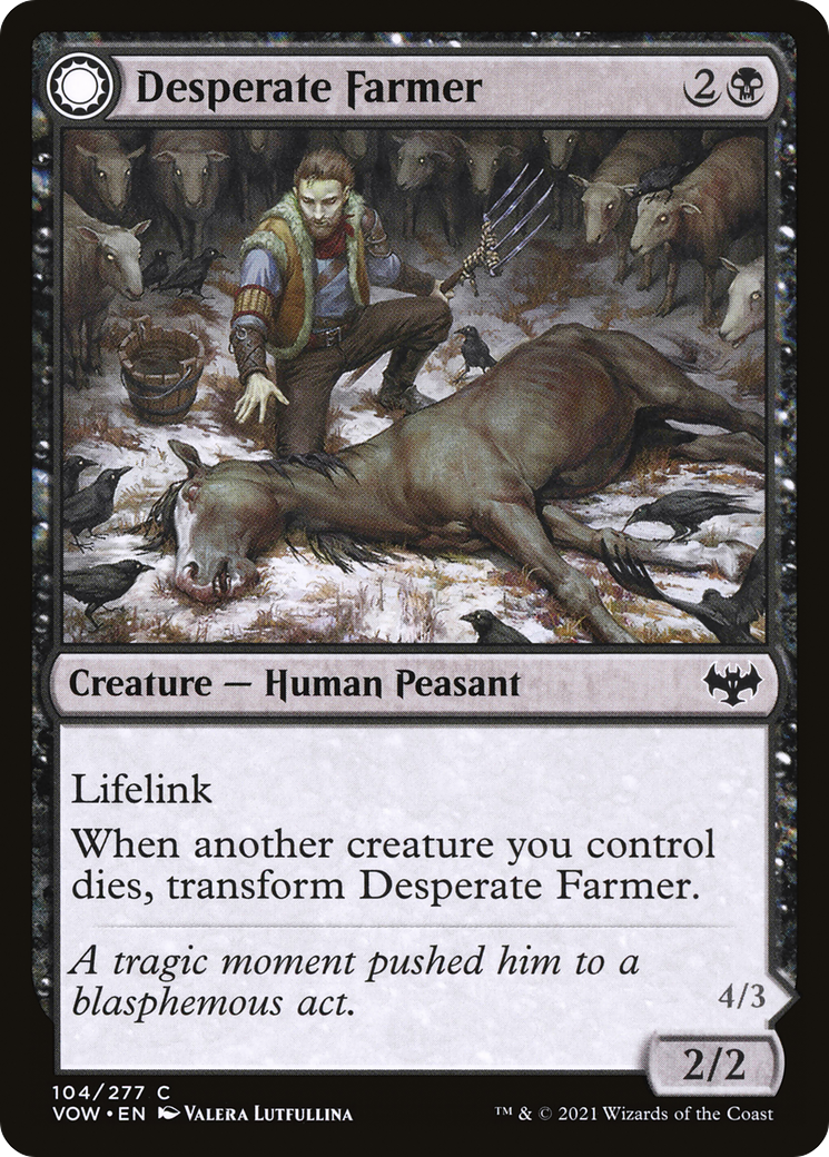 Desperate Farmer // Depraved Harvester [Innistrad: Crimson Vow] | Grognard Games