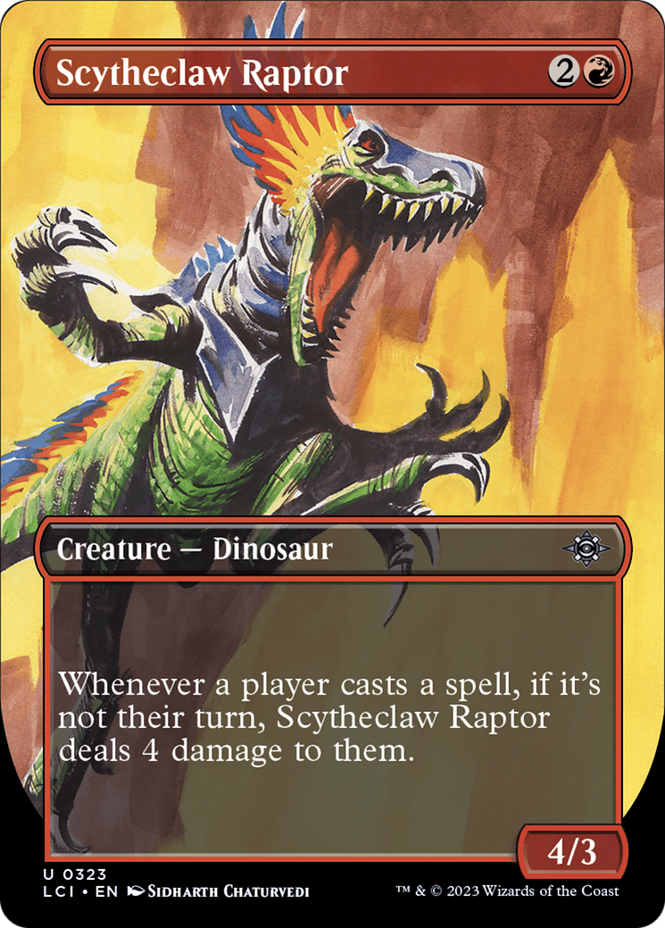 Scytheclaw Raptor (Borderless) [The Lost Caverns of Ixalan] | Grognard Games