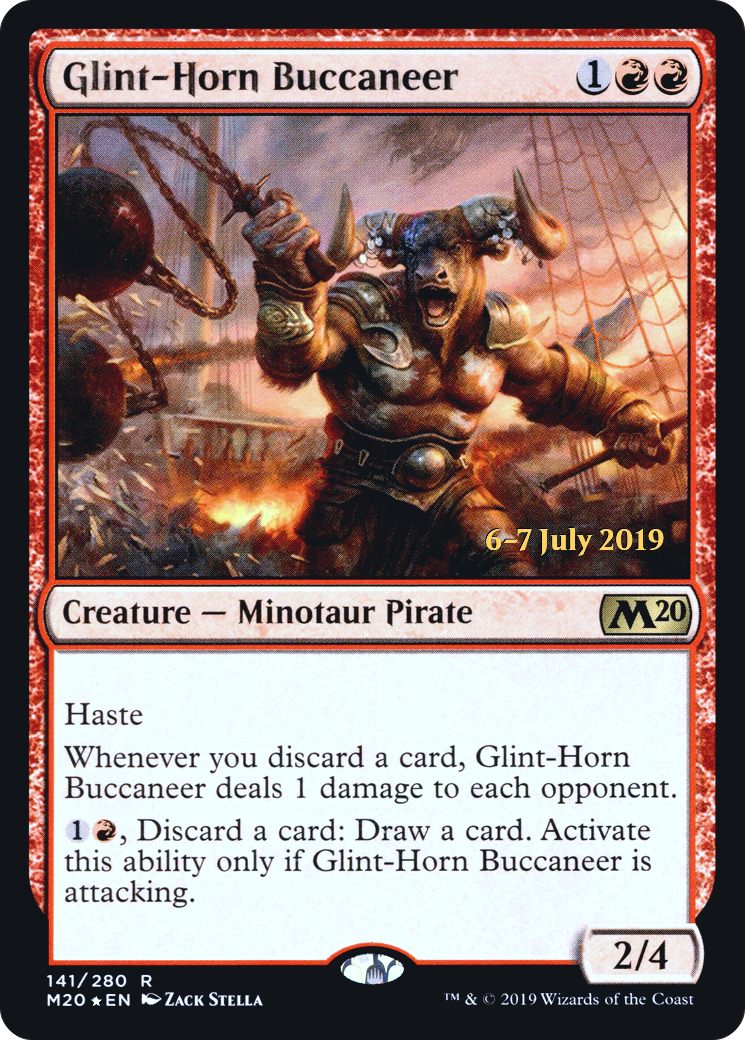 Glint-Horn Buccaneer  [Core Set 2020 Prerelease Promos] | Grognard Games
