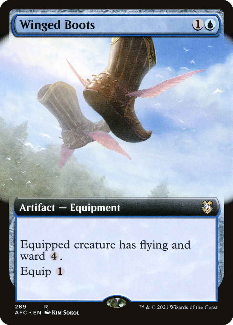 Winged Boots (Extended) [Dungeons & Dragons: Adventures in the Forgotten Realms Commander] | Grognard Games
