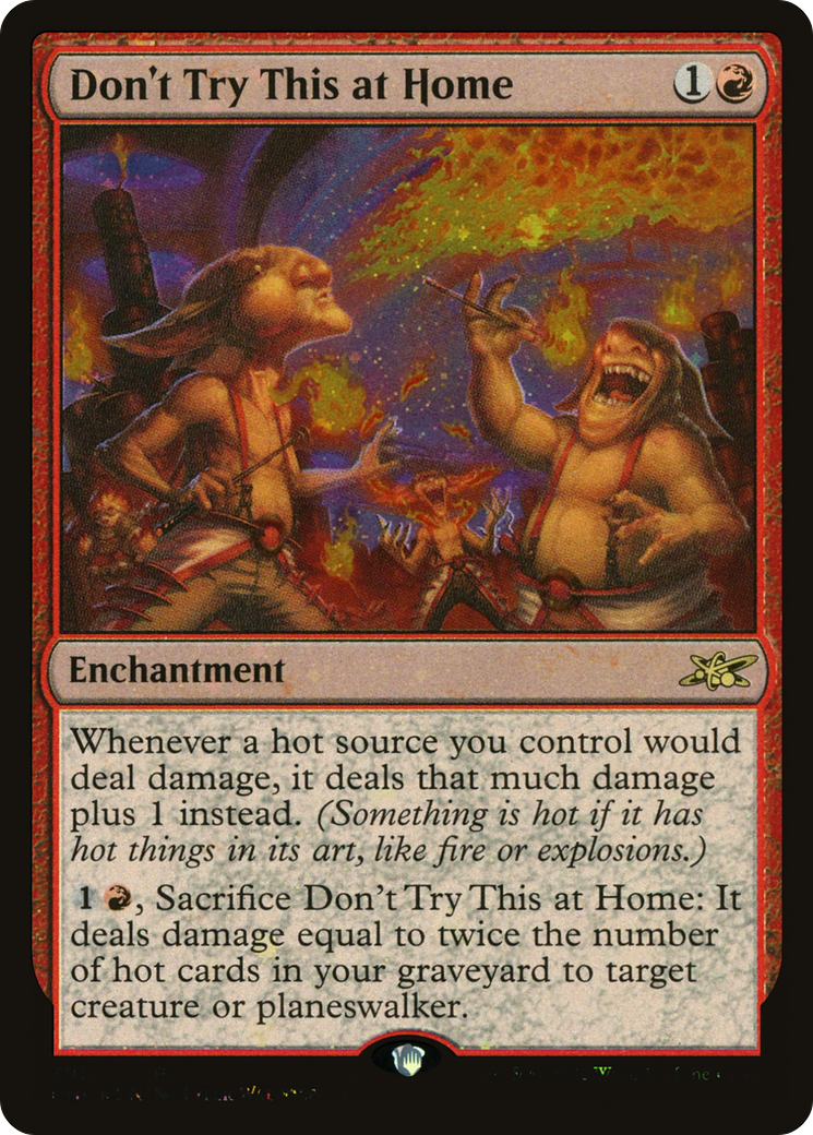 Don't Try This at Home (Galaxy Foil) [Unfinity] | Grognard Games
