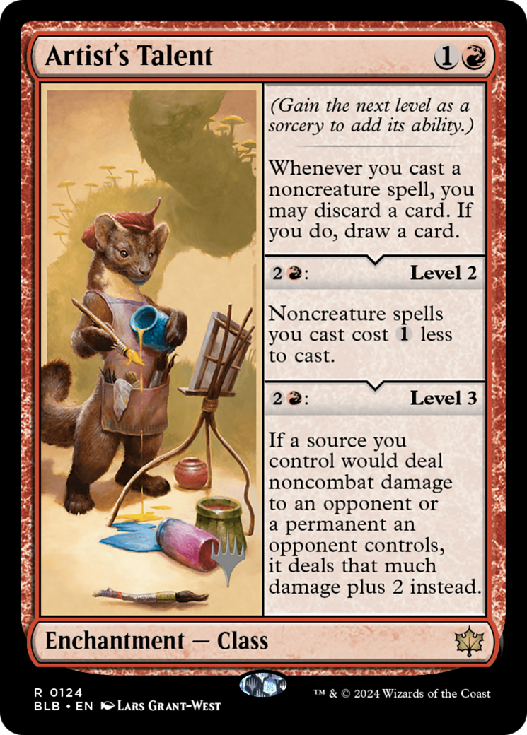 Artist's Talent (Promo Pack) [Bloomburrow Promos] | Grognard Games