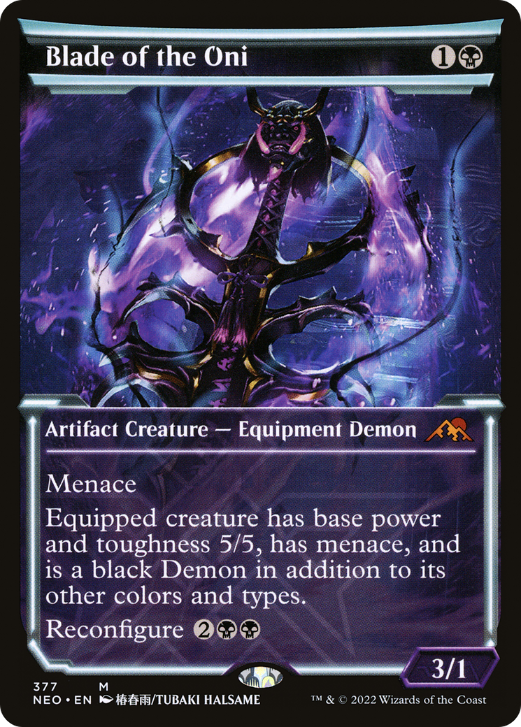 Blade of the Oni (Showcase Soft Glow) [Kamigawa: Neon Dynasty] | Grognard Games