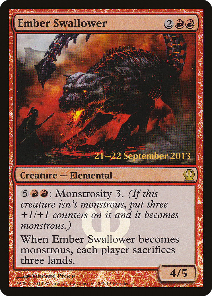 Ember Swallower  [Theros Prerelease Promos] | Grognard Games
