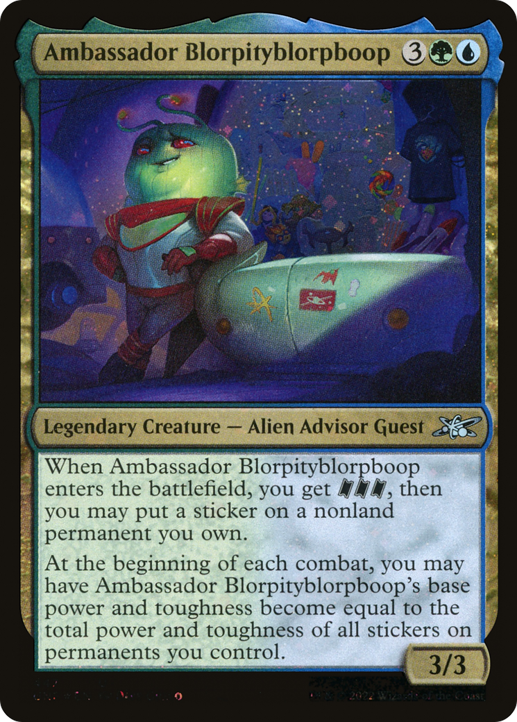 Ambassador Blorpityblorpboop (Galaxy Foil) [Unfinity] | Grognard Games