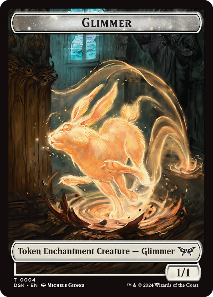 Glimmer Token (DSK-004) - Duskmourn: House of Horror Tokens Foil | Grognard Games
