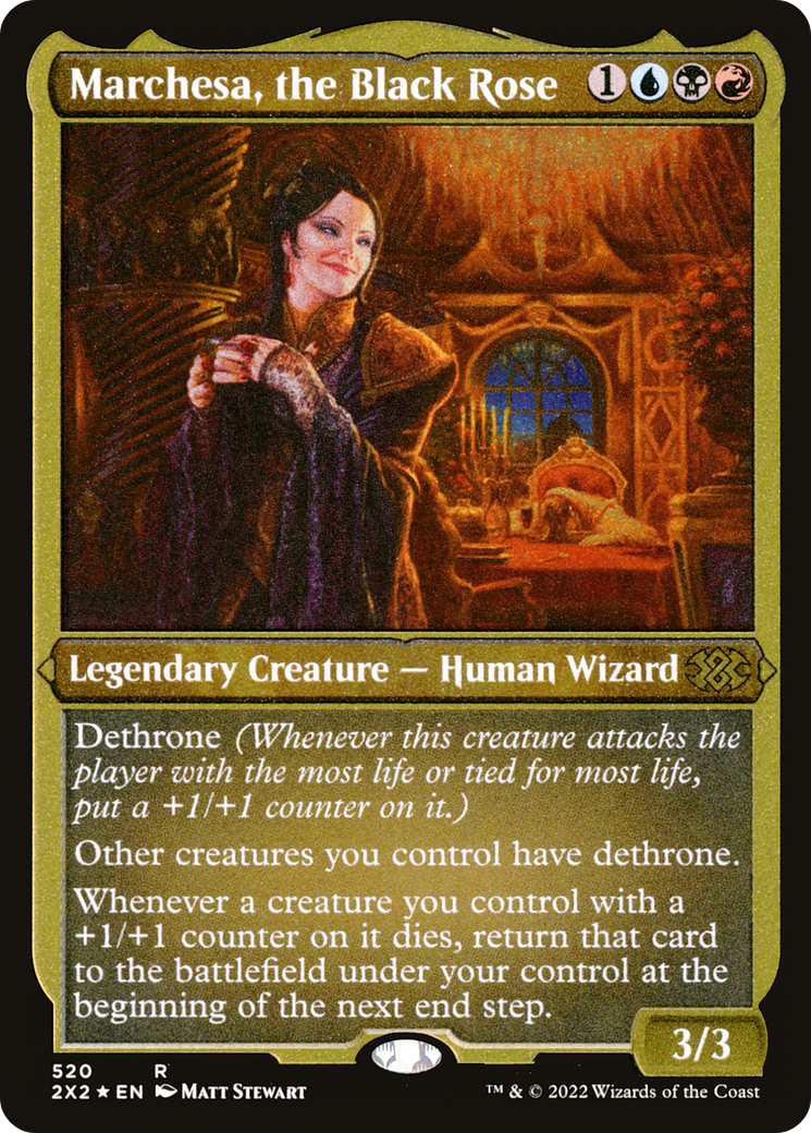 Marchesa, the Black Rose (Foil Etched) (2X2-520) - Double Masters 2022 Foil | Grognard Games