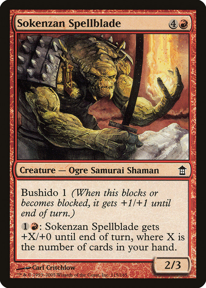 Sokenzan Spellblade [Saviors of Kamigawa] | Grognard Games