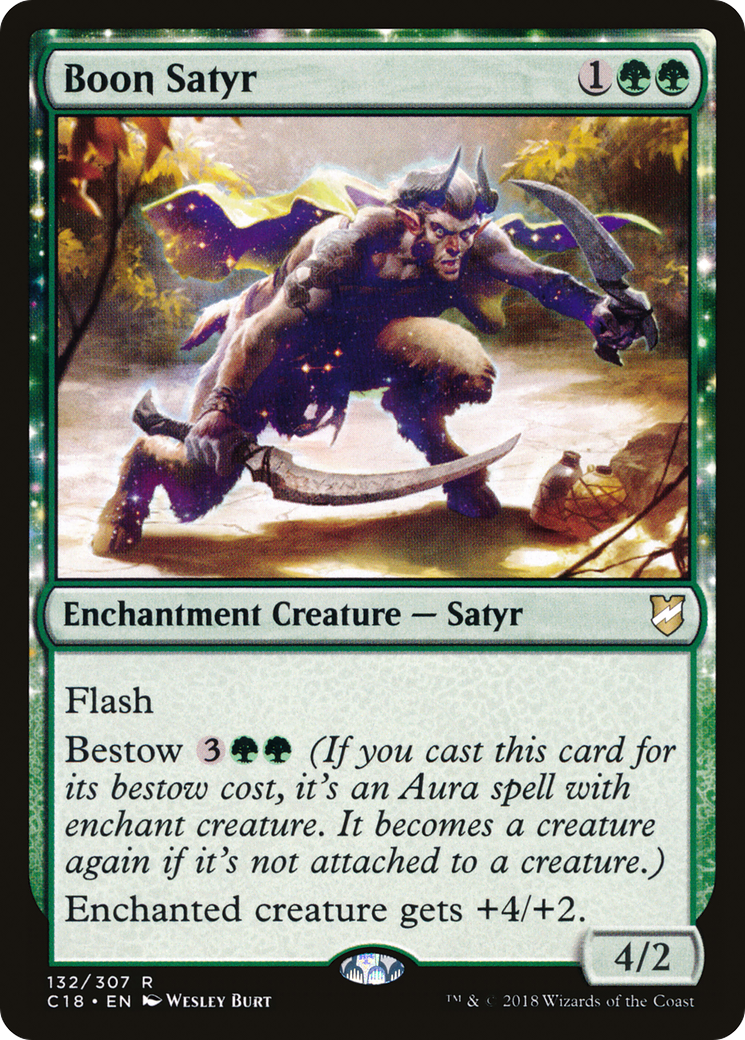Boon Satyr [Commander 2018] | Grognard Games