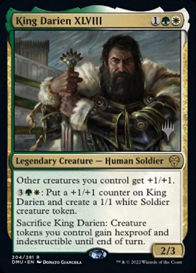 King Darien XLVIII (Promo Pack) [Dominaria United Promos] | Grognard Games