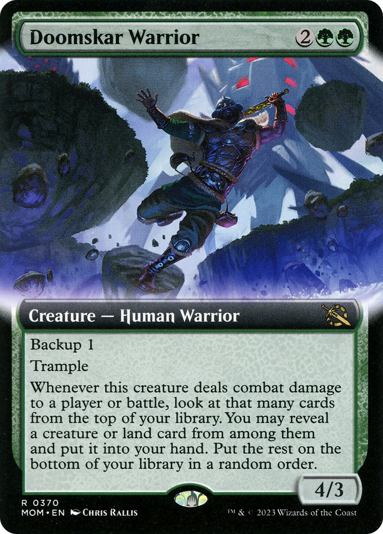 Doomskar Warrior (Extended Art) [March of the Machine] | Grognard Games