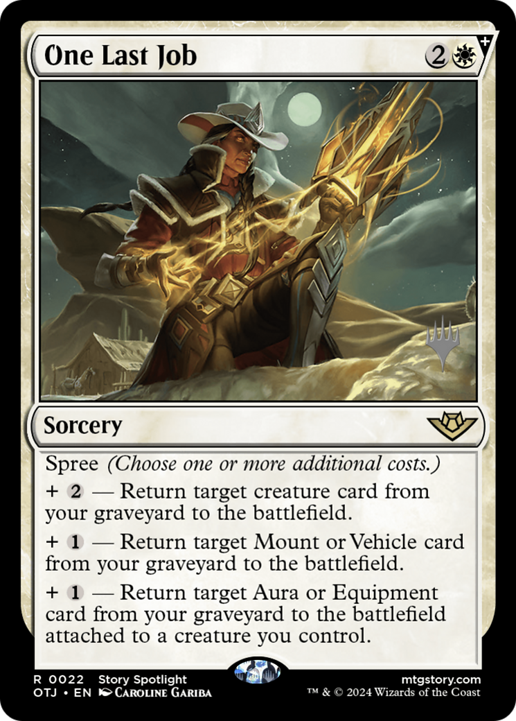 One Last Job (Promo Pack) [Outlaws of Thunder Junction Promos] | Grognard Games