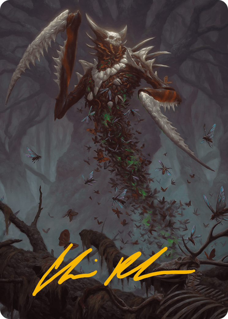 Grist, the Plague Swarm Art Card (Gold-Stamped Signature) [Modern Horizons 3 Art Series] | Grognard Games