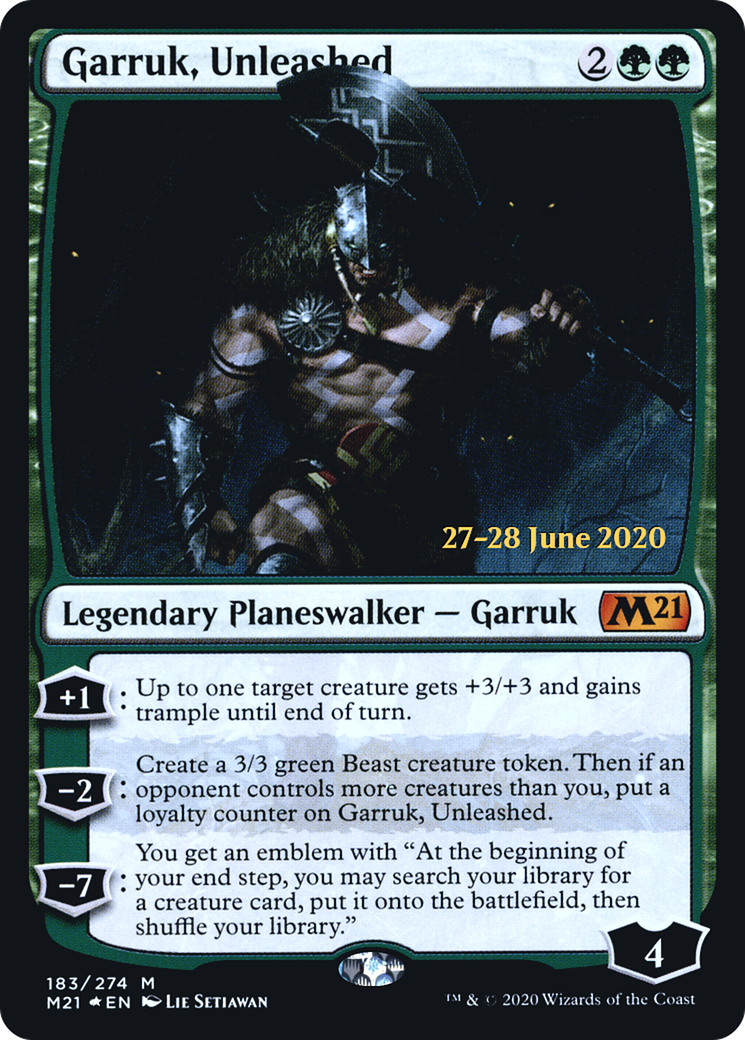 Garruk, Unleashed  [Core Set 2021 Prerelease Promos] | Grognard Games