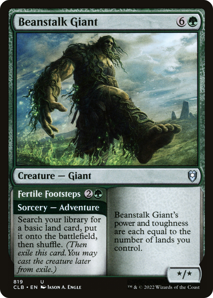 Beanstalk Giant // Fertile Footsteps [Commander Legends: Battle for Baldur's Gate] | Grognard Games