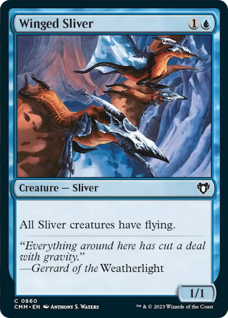 Winged Sliver [Commander Masters] | Grognard Games