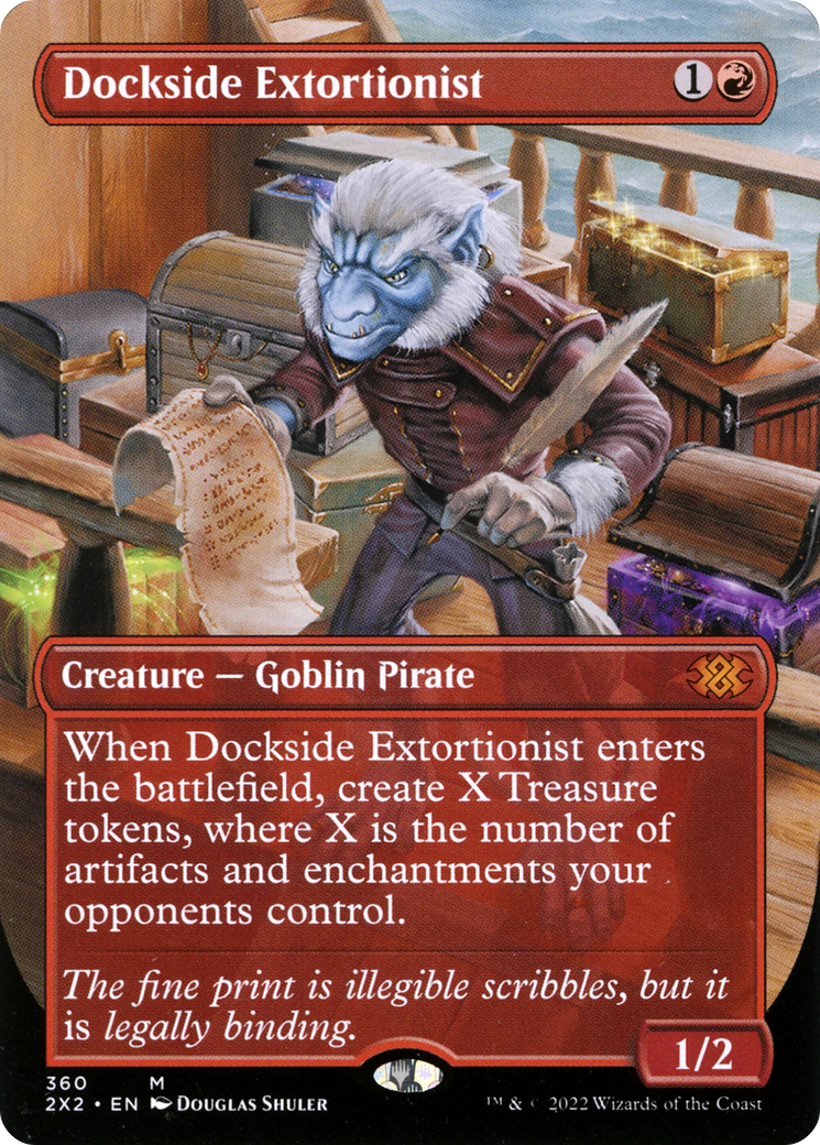Dockside Extortionist (Borderless Alternate Art) [Double Masters 2022] | Grognard Games