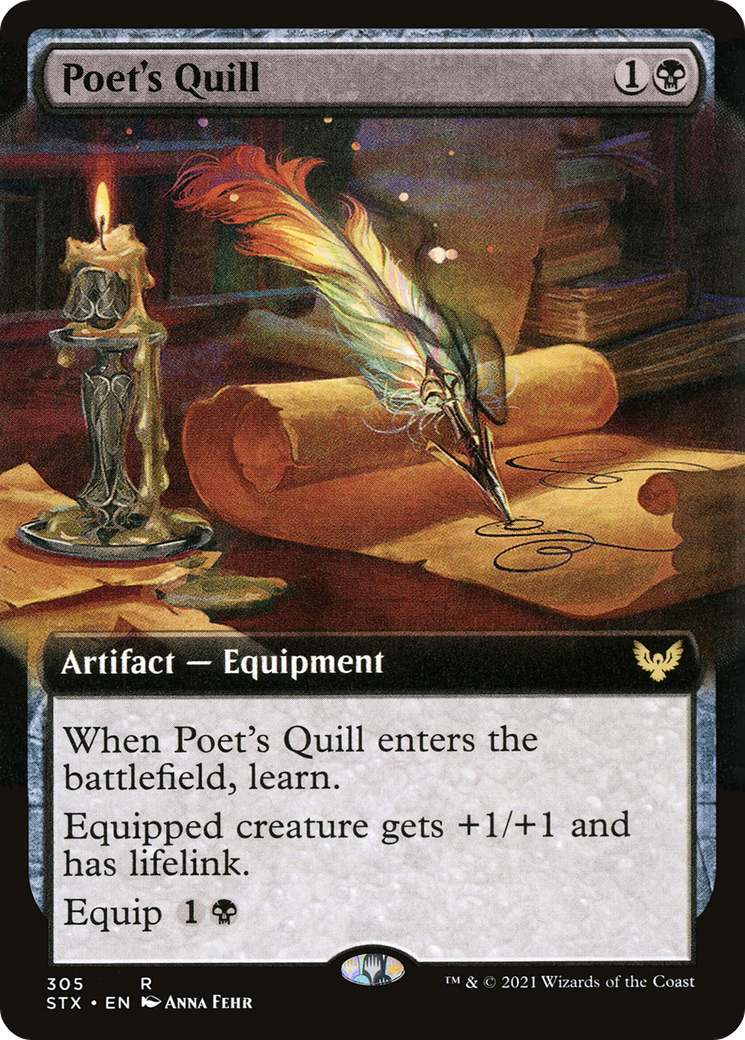 Poet's Quill (Extended) [Strixhaven: School of Mages] | Grognard Games