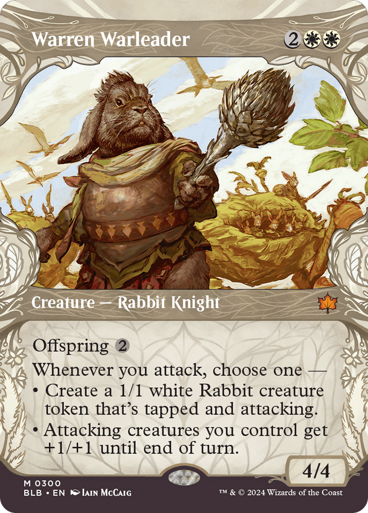 Warren Warleader (Showcase) [Bloomburrow] | Grognard Games
