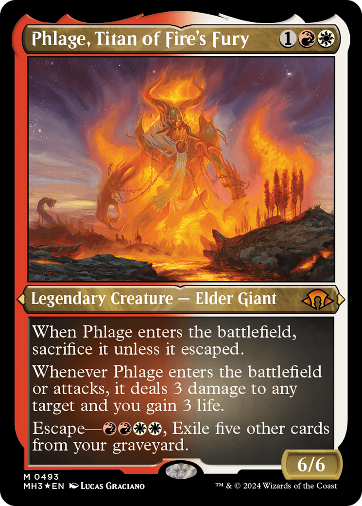 Phlage, Titan of Fire's Fury (MH3-493) - Modern Horizons 3 Foil | Grognard Games