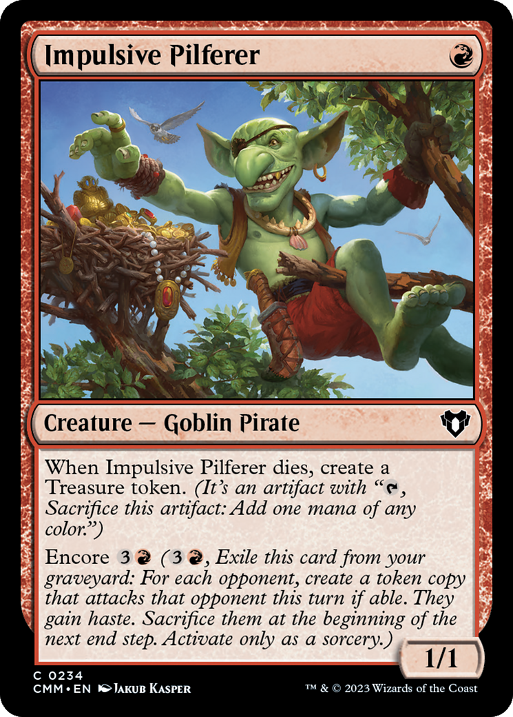 Impulsive Pilferer [Commander Masters] | Grognard Games