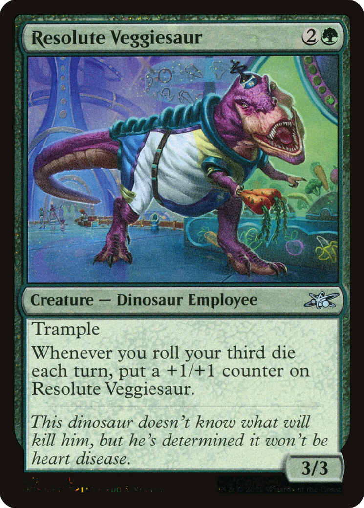 Resolute Veggiesaur (Galaxy Foil) [Unfinity] | Grognard Games