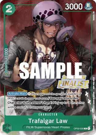Trafalgar Law (Online Regional 2023) [Finalist] (OP02-035) - One Piece Promotion Cards Foil | Grognard Games