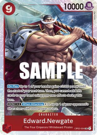 Edward.Newgate (004) (OP02-004) - Paramount War Foil | Grognard Games