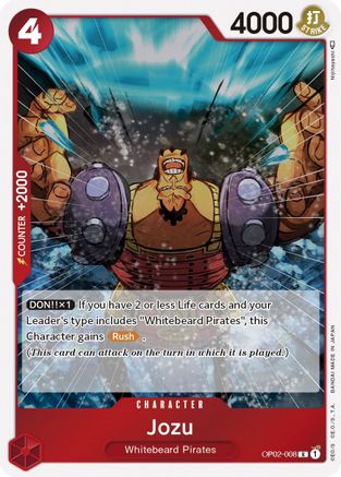 Jozu (OP02-008) - Paramount War Foil | Grognard Games