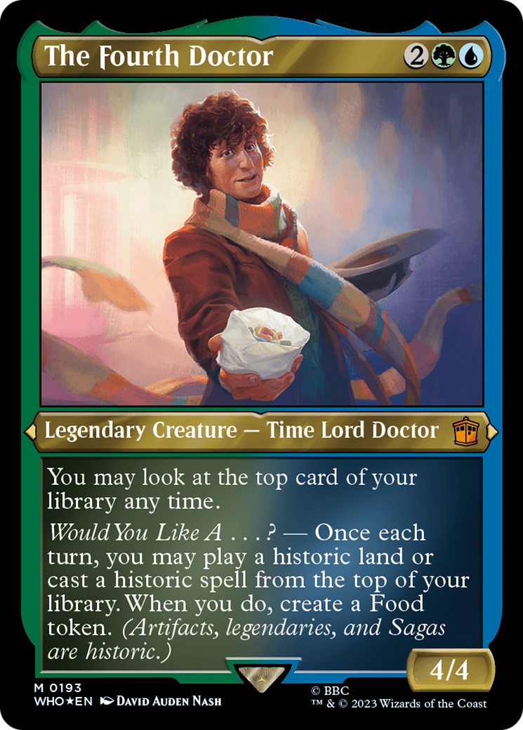 The Fourth Doctor (WHO-193) - Doctor Who Foil | Grognard Games