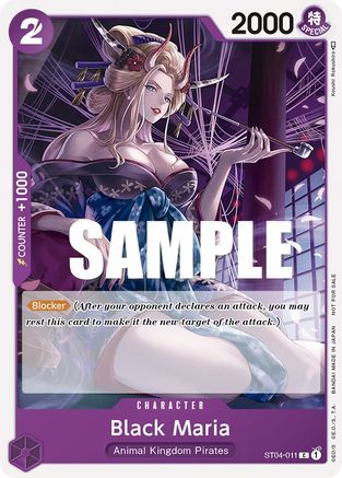 Black Maria (Tournament Pack Vol. 2) (ST04-011) - One Piece Promotion Cards | Grognard Games
