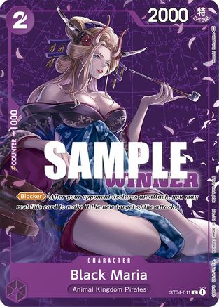 Black Maria (Tournament Pack Vol. 2) [Winner] (ST04-011) - One Piece Promotion Cards | Grognard Games