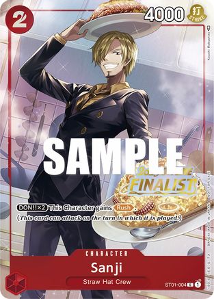 Sanji (Offline Regional 2023) [Finalist] (ST01-004) - One Piece Promotion Cards Foil | Grognard Games