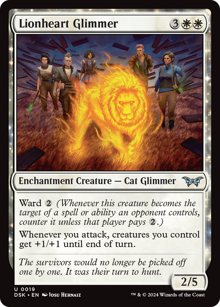 Lionheart Glimmer [Duskmourn: House of Horror] | Grognard Games
