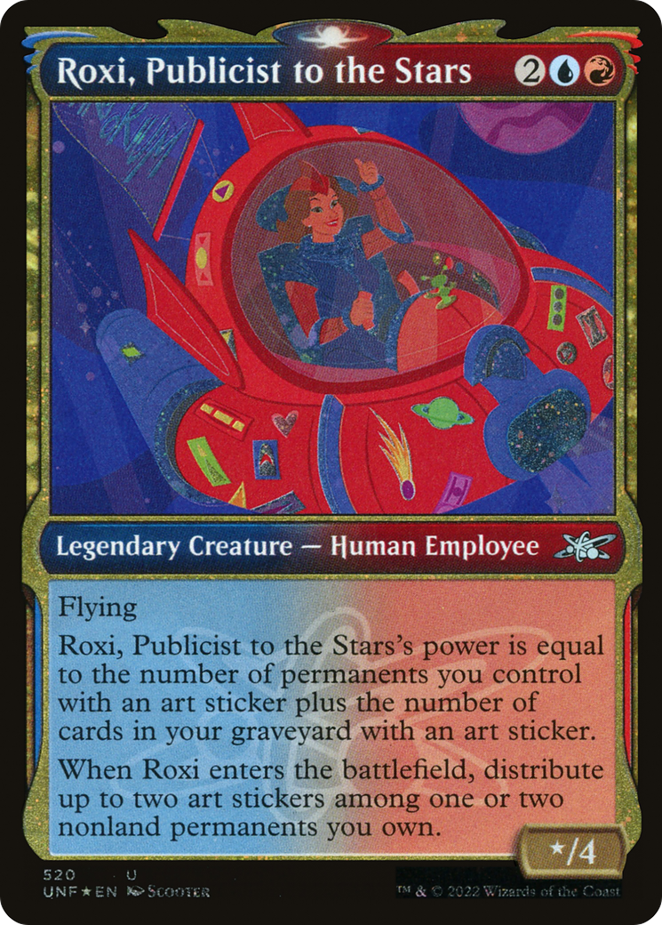 Roxi, Publicist to the Stars (Showcase) (Galaxy Foil) [Unfinity] | Grognard Games