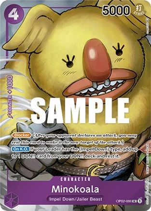 Minokoala (Box Topper) (OP02-086) - Paramount War Foil | Grognard Games