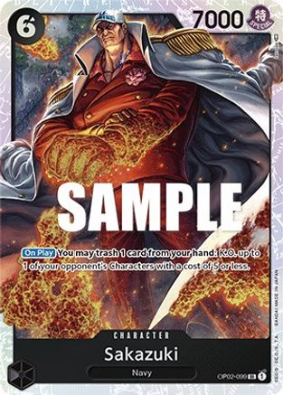 Sakazuki (OP02-099) - Paramount War Foil | Grognard Games