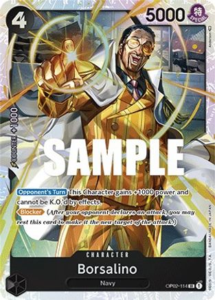 Borsalino (OP02-114) - Paramount War Foil | Grognard Games