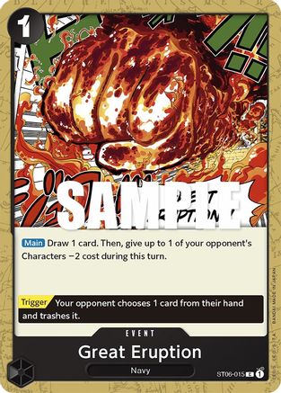 Great Eruption (ST06-015) - Starter Deck 6: Absolute Justice | Grognard Games